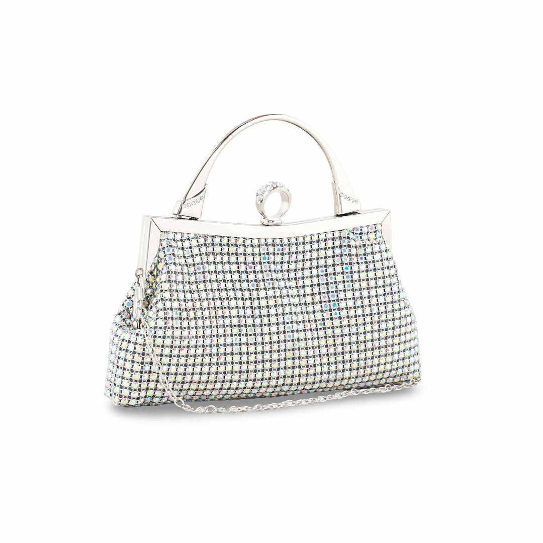 AB Silver Bridal Clutch P24309