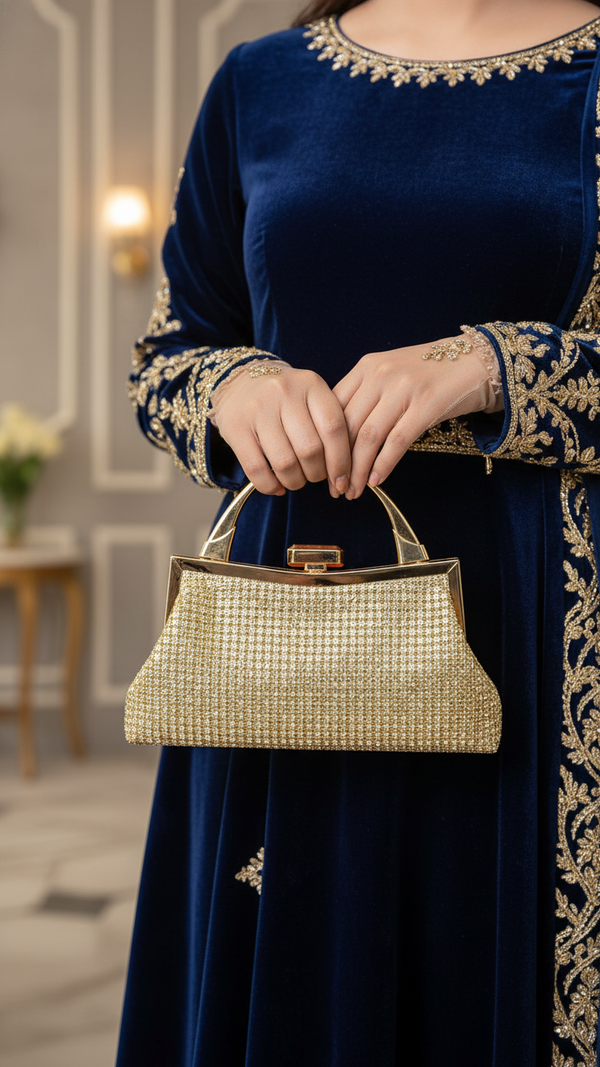 Golden Bridal Clutch p24320