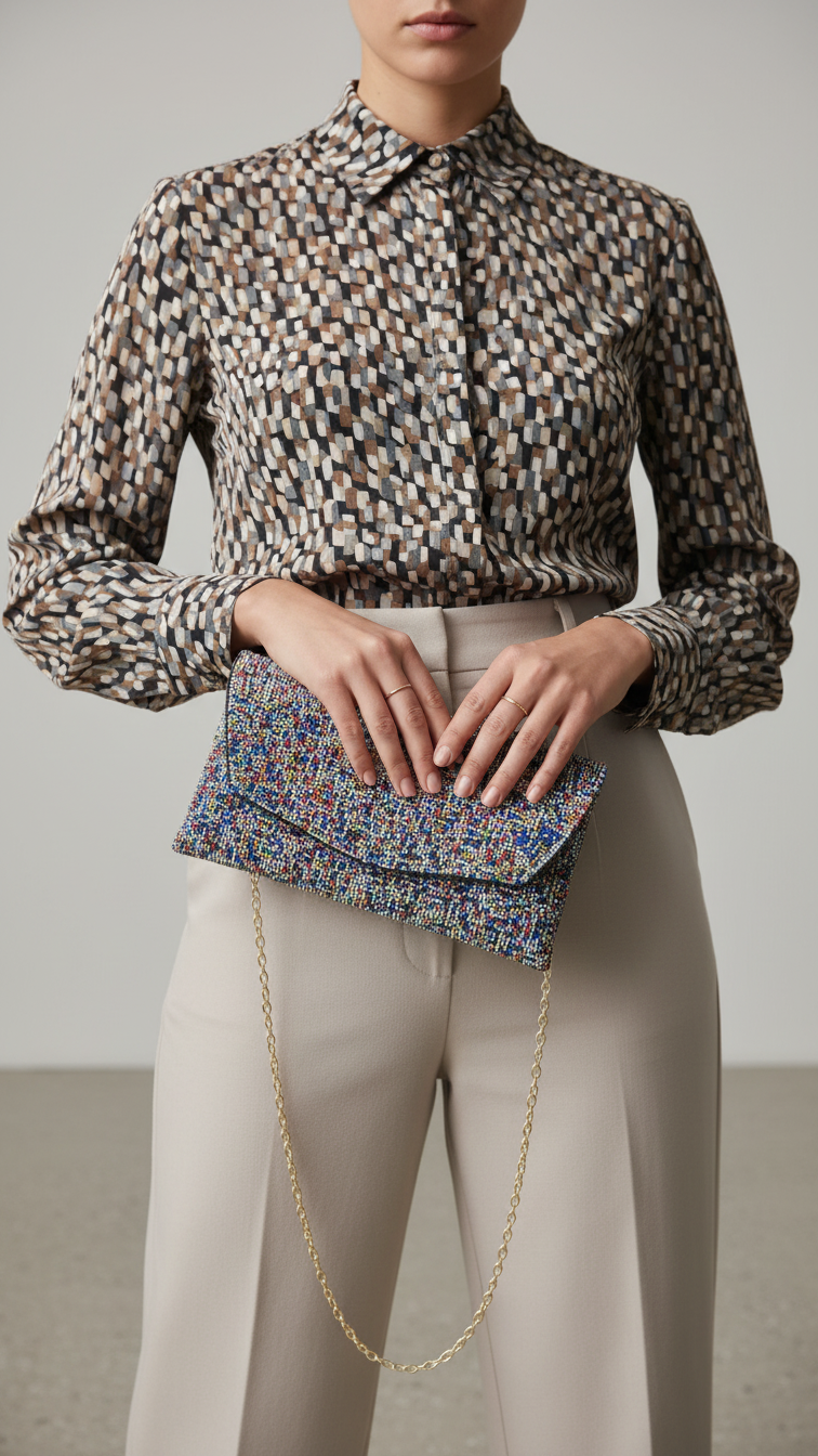 Black Bridal Clutch P24322