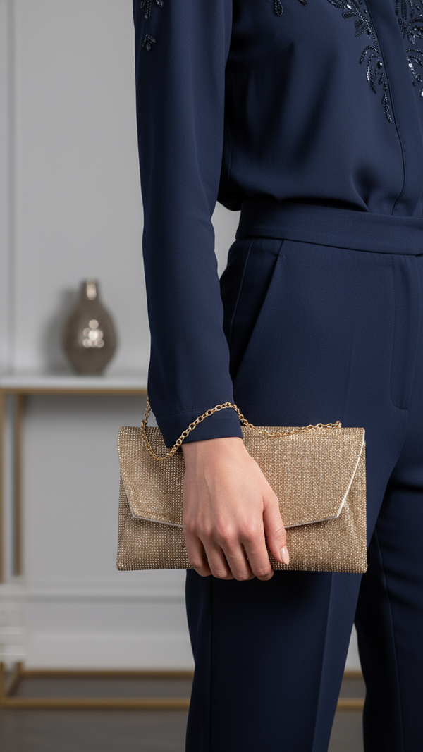 Golden Bridal Clutch P24322