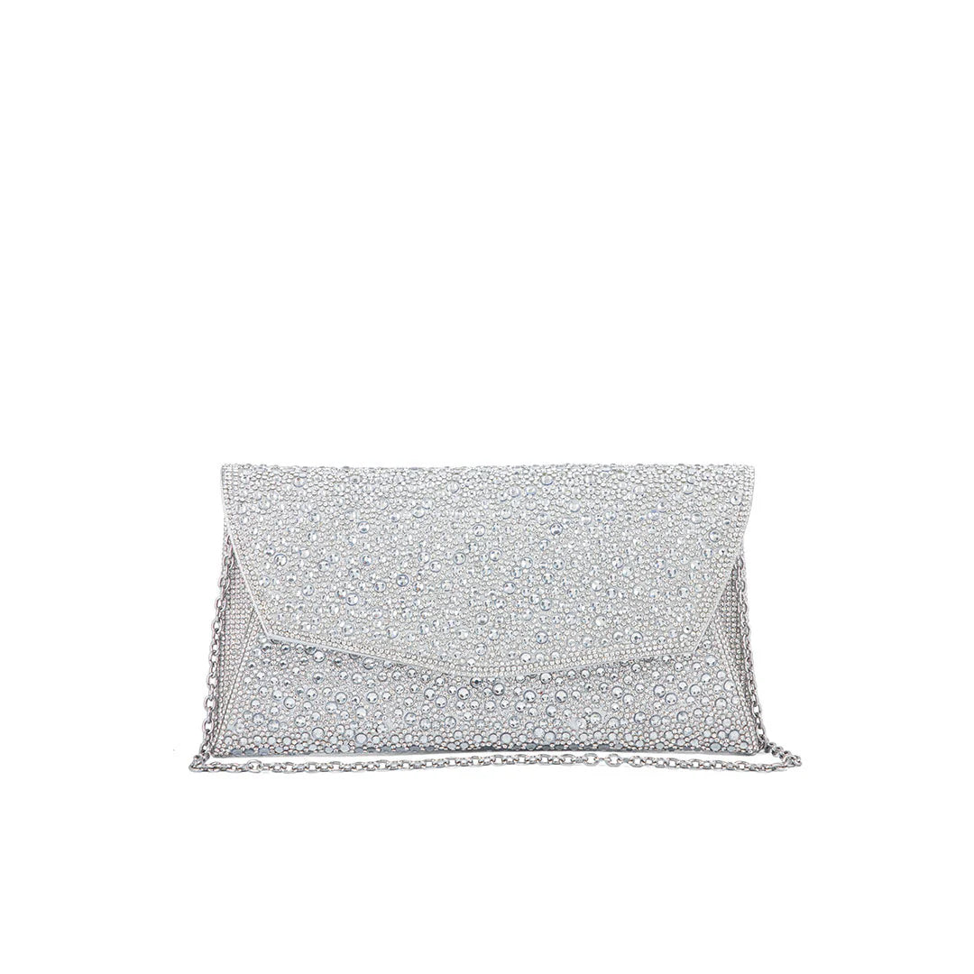 Silver Bridal Clutch P24323