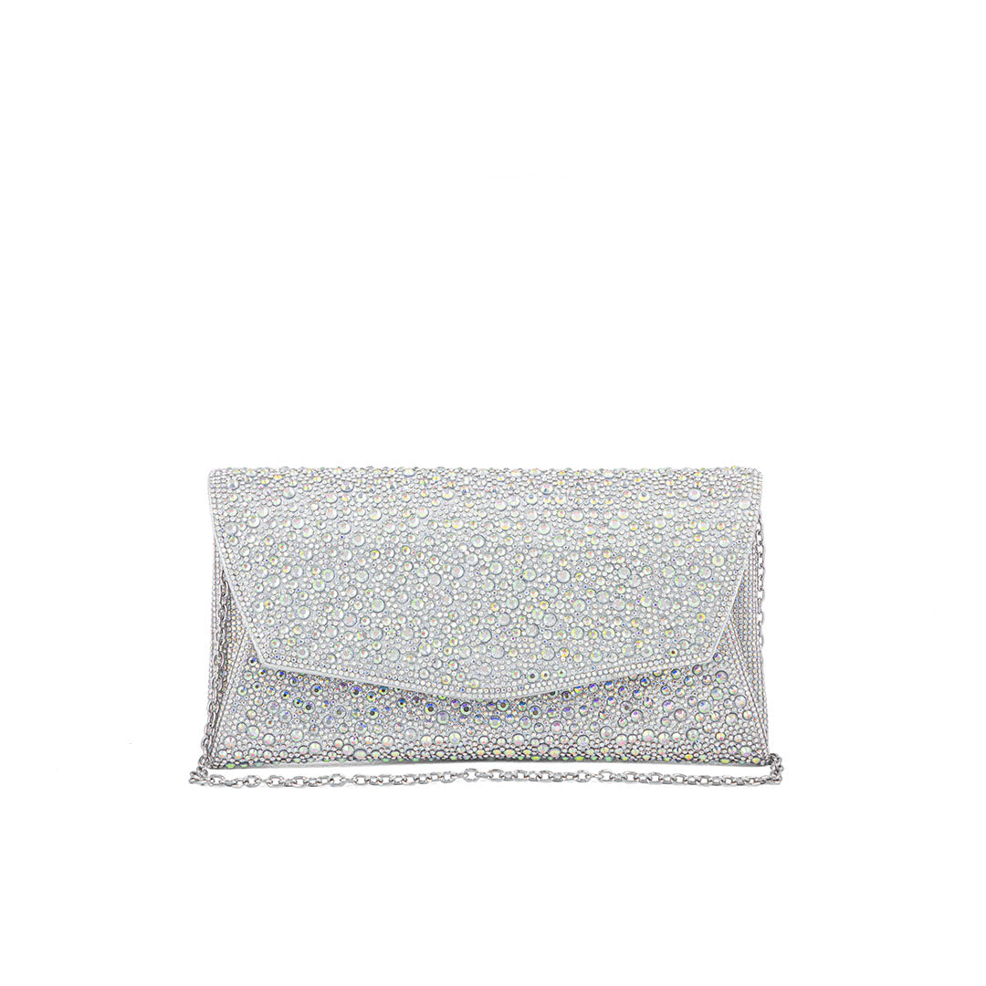 AB Silver Bridal Clutch P24323