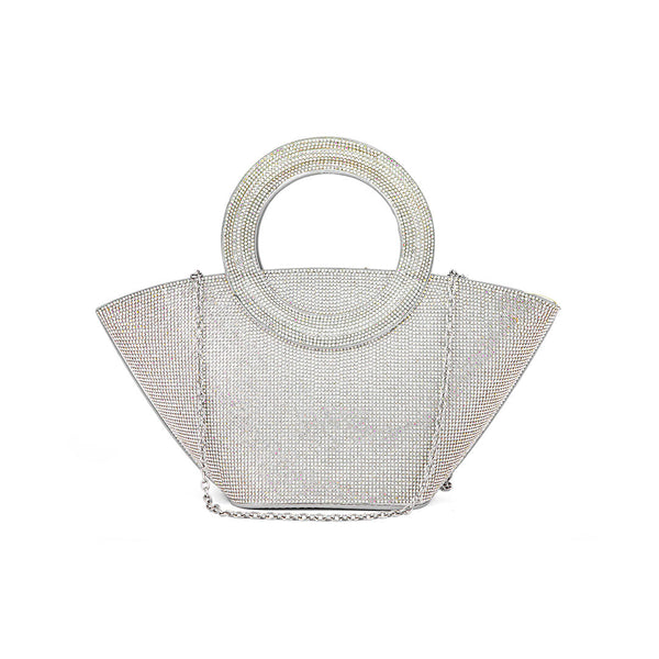 AB Silver Fancy Hand Bag P24324