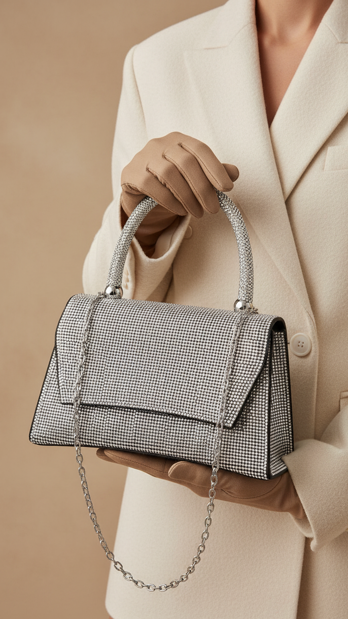 Black Women Fancy Shoulder Bag P24326