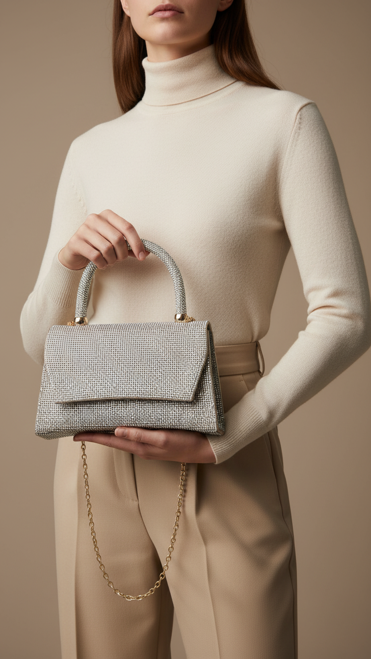 AB Golden Fancy Shoulder Bag P24326