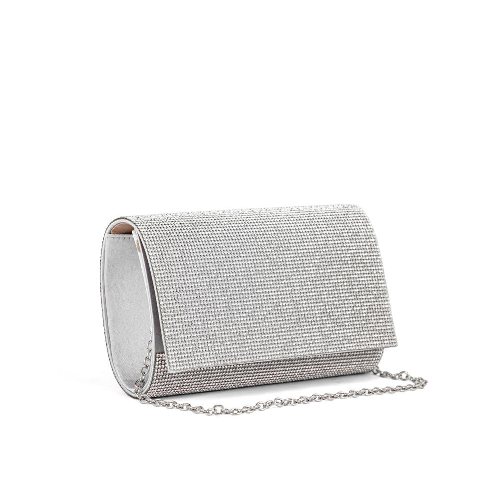 Silver Fancy Clutch P24327