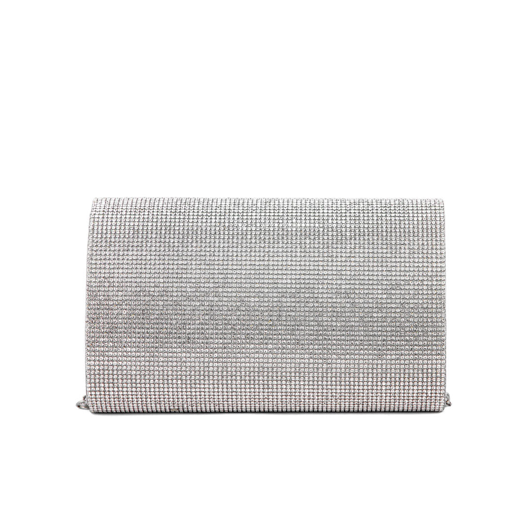Silver Fancy Clutch P24327