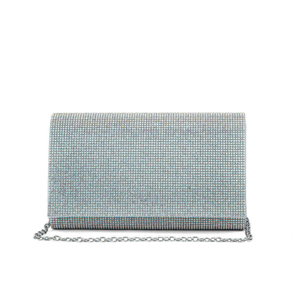 AB Silver Fancy Clutch P24327