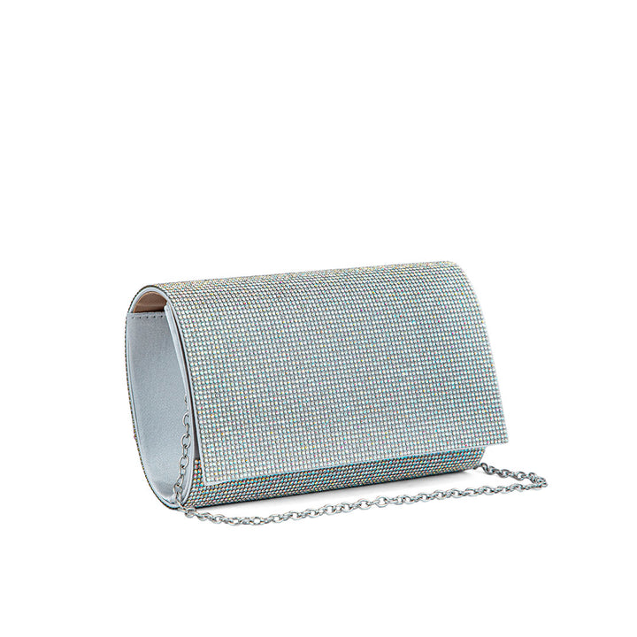 AB Silver Fancy Clutch P24327