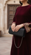 Black Fancy Clutch P24328