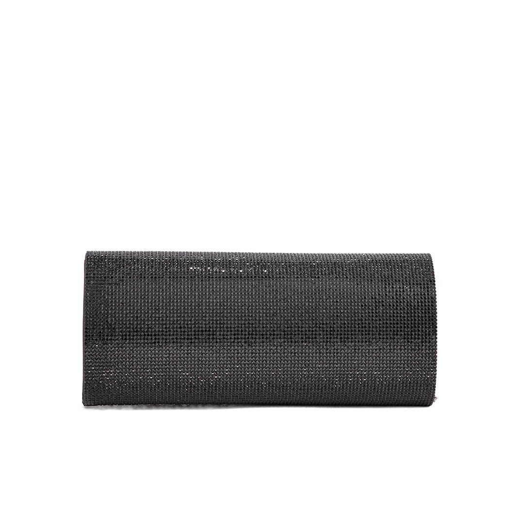 Black Fancy Clutch P24328