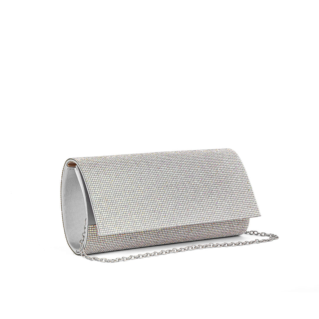 AB Silver Fancy Clutch P24328