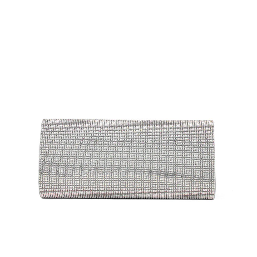 AB Silver Fancy Clutch P24328