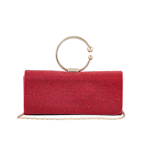 Red Fancy Clutch P24329