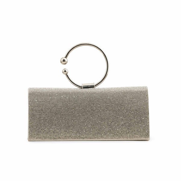 Silver Fancy Clutch P24329