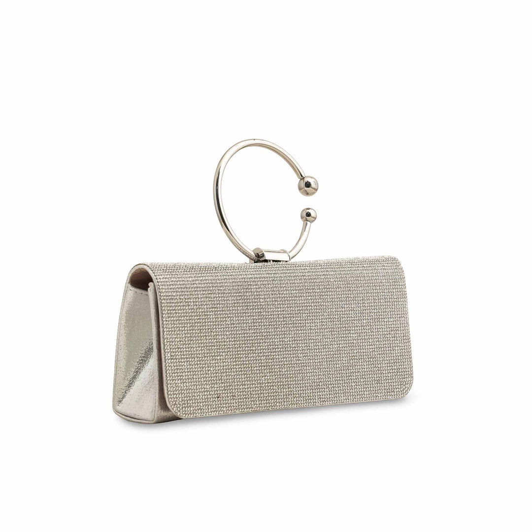 Silver Fancy Shoulder Bag P24329