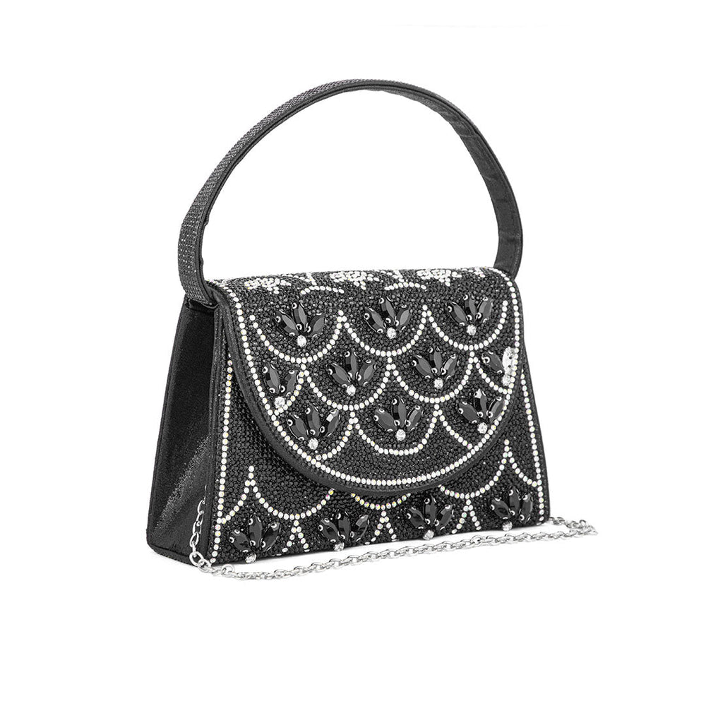 Black Fancy Shoulder Bag P24331