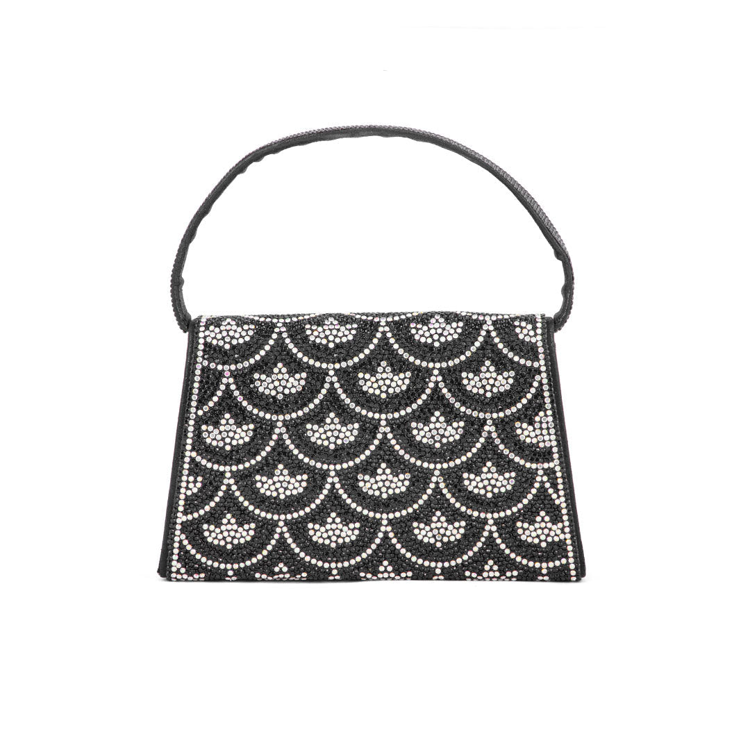 Black Fancy Shoulder Bag P24331