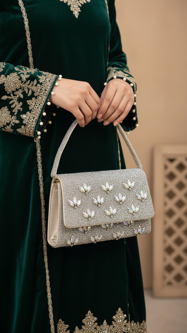 AB Golden Fancy Shoulder Bag P24332