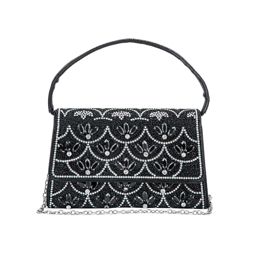 Black Fancy Shoulder Bag P24332