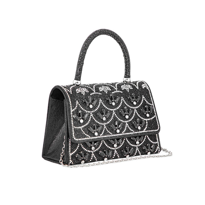 Black Fancy Shoulder Bag P24334