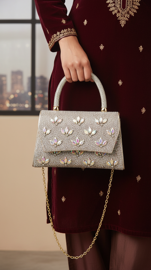 AB Golden Fancy Shoulder Bag P24335