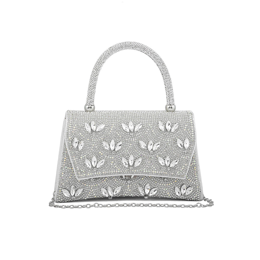 Silver Fancy Shoulder Bag P24335