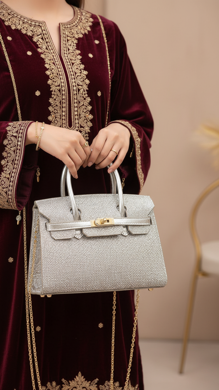 AB Golden Fancy Shoulder Bag P24337