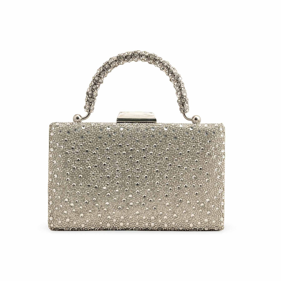 Silver Bridal Clutch P24342