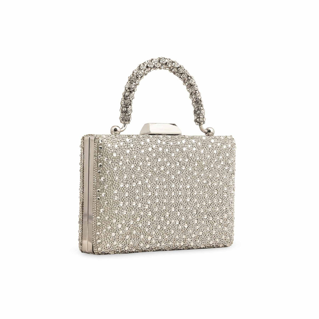Silver Bridal Clutch P24342