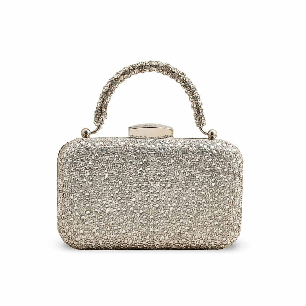 Silver Bridal Clutch P24343