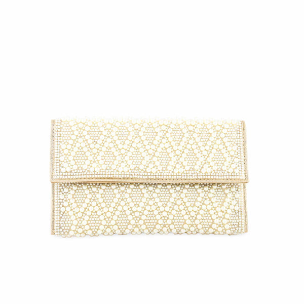Beige Bridal Clutch P24353