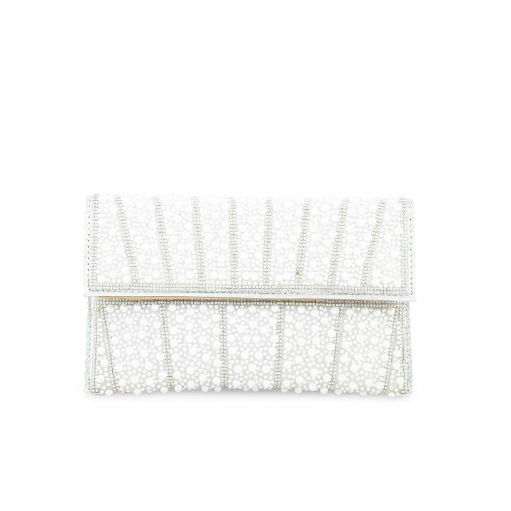 White Bridal Clutch P24354
