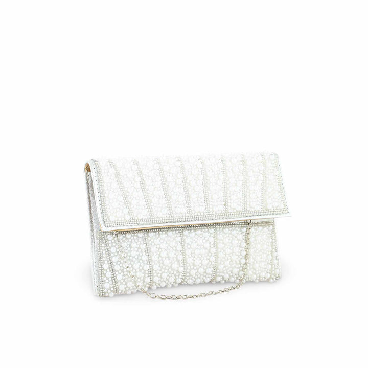 White Bridal Clutch P24354