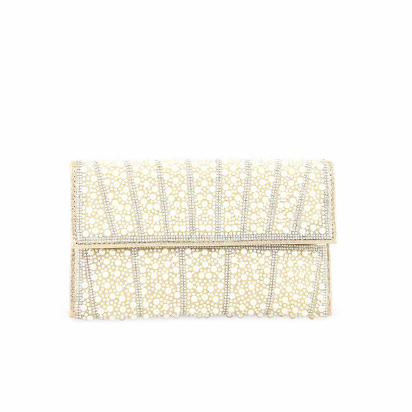 Beige Bridal Clutch P24354
