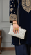 White Bridal Clutch P24355