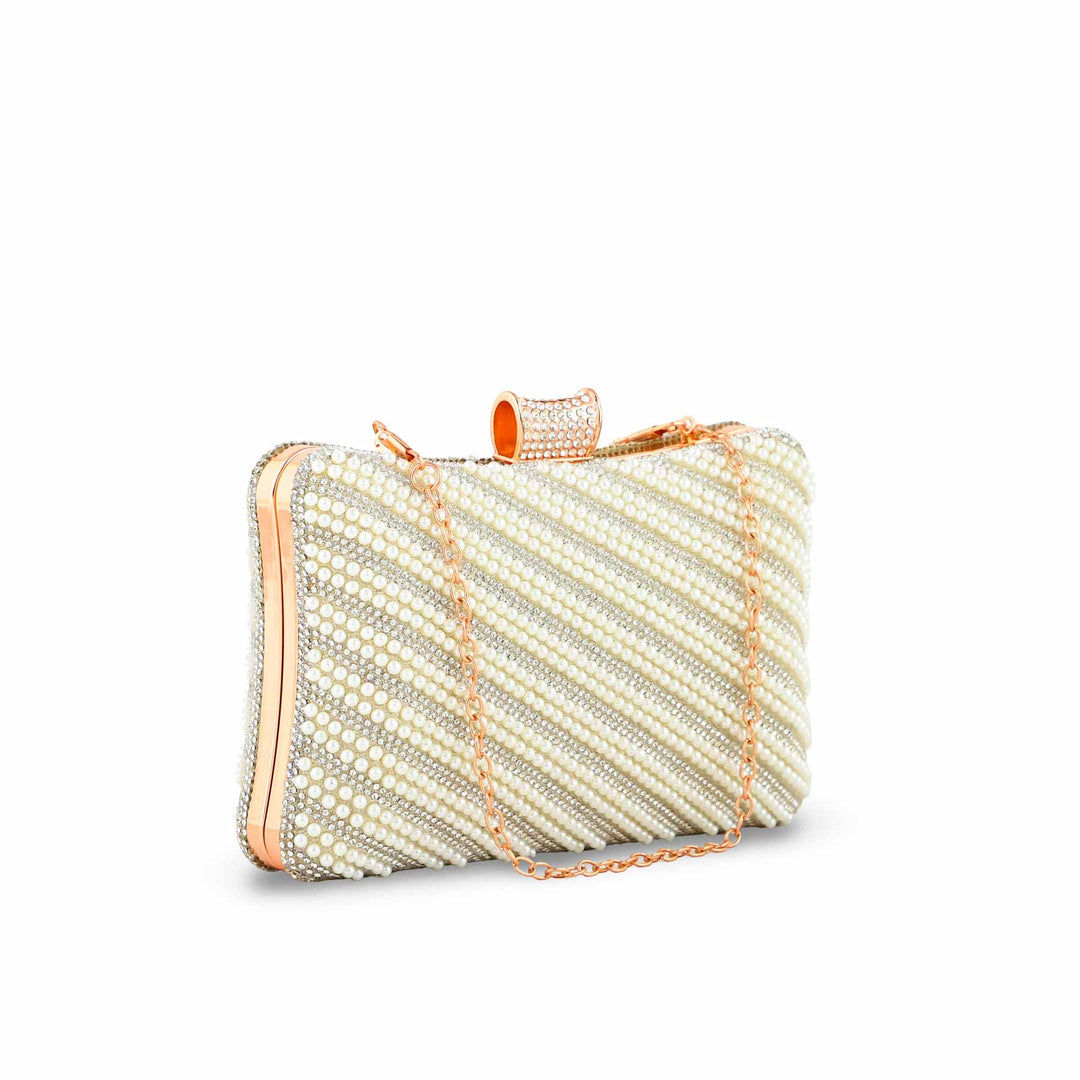 Beige Bridal Clutch P24355