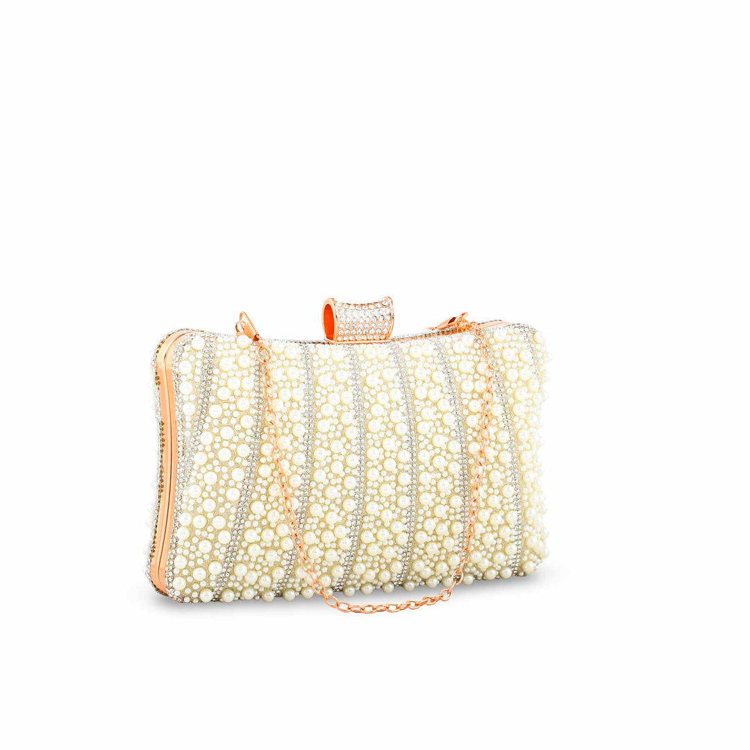 Beige Bridal Clutch P24356