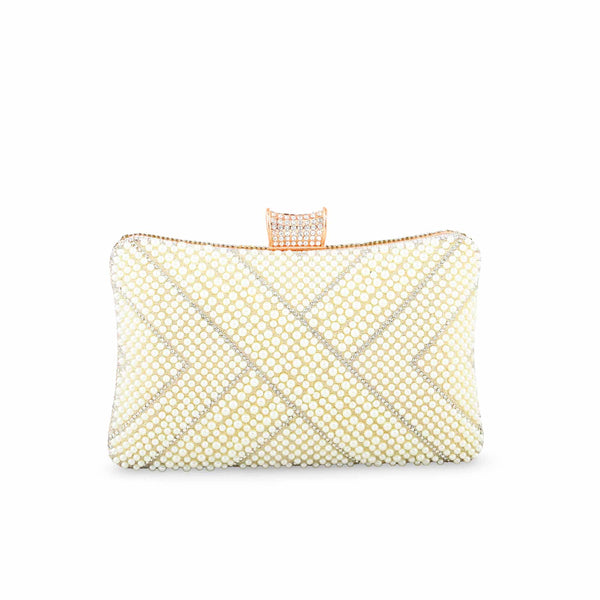 Beige Bridal Clutch P24357