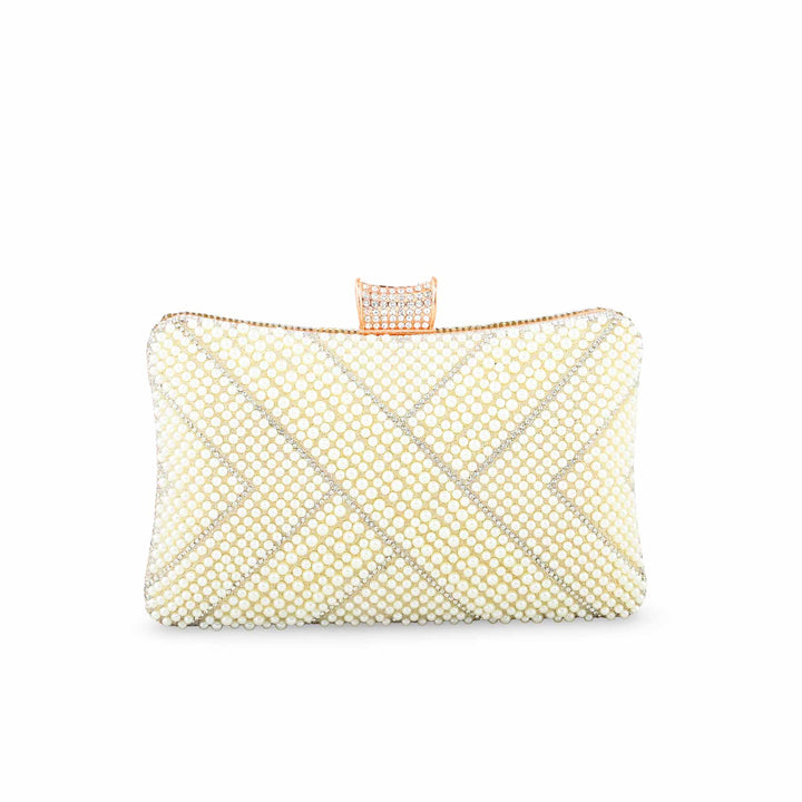 Beige Bridal Clutch P24357