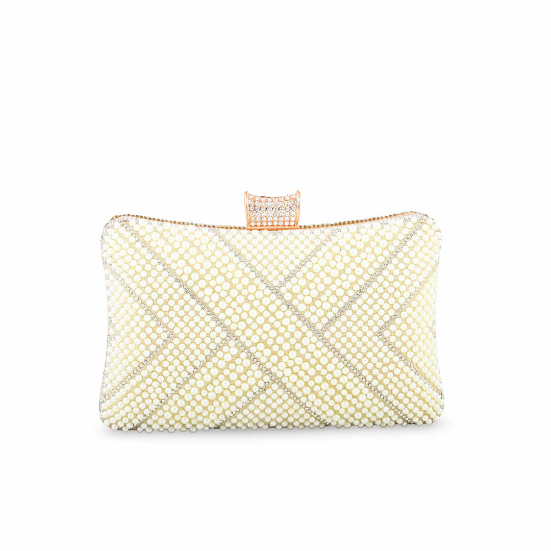Beige Bridal Clutch P24357
