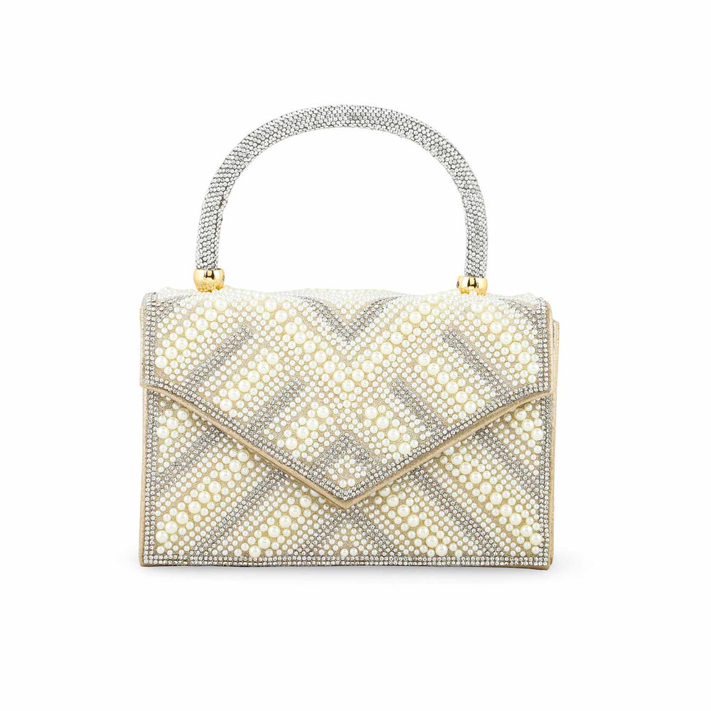 Beige Bridal Clutch P24366