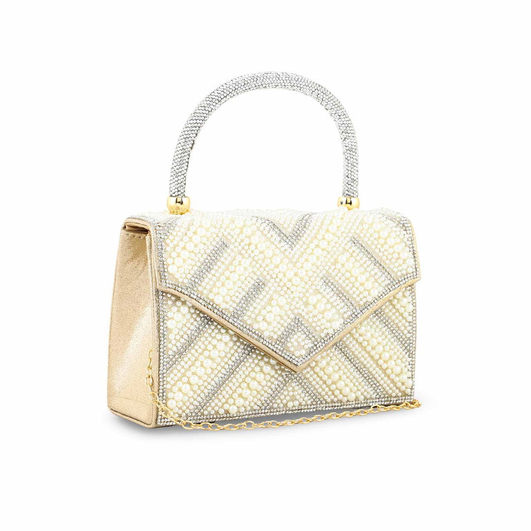 Beige Bridal Clutch P24366