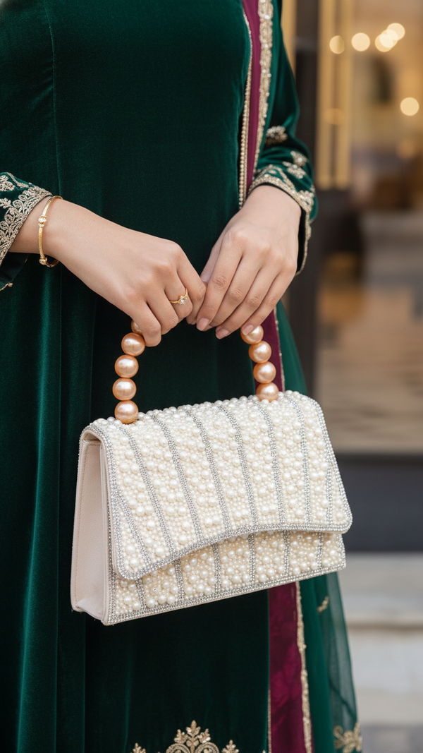 ChamPagne Bridal Clutch P24367