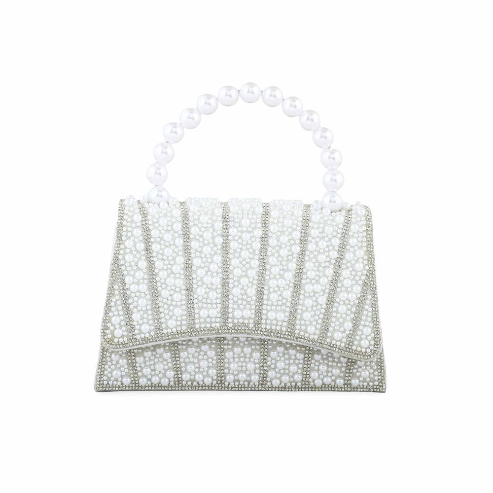 White Bridal Clutch P24367