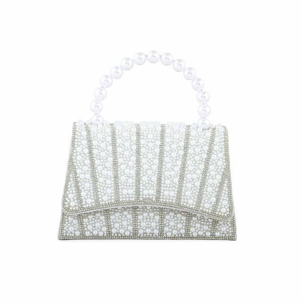 White Bridal Clutch P24367