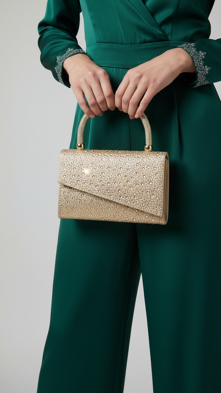 Golden Bridal Clutch P24369