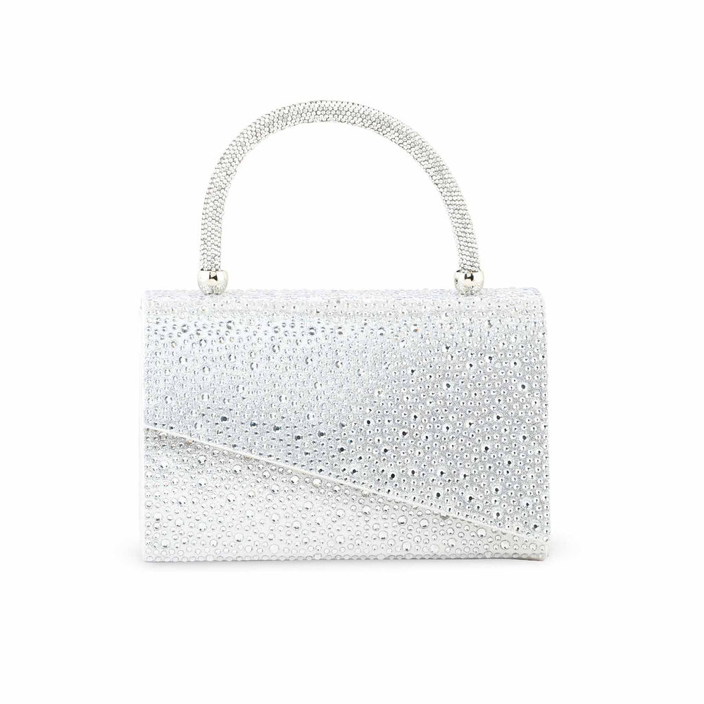 Silver Bridal Clutch P24369