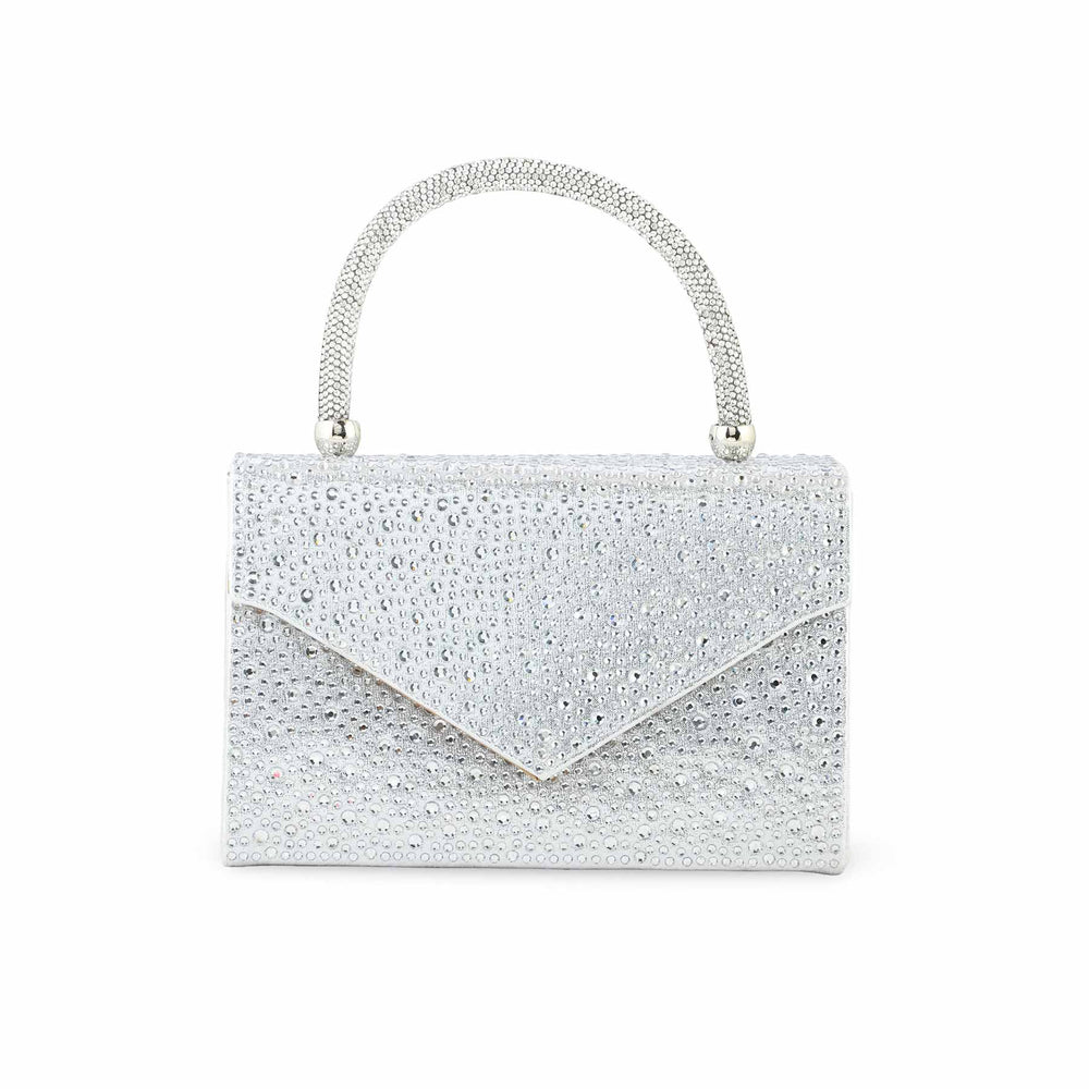 Silver Bridal Clutch P24370