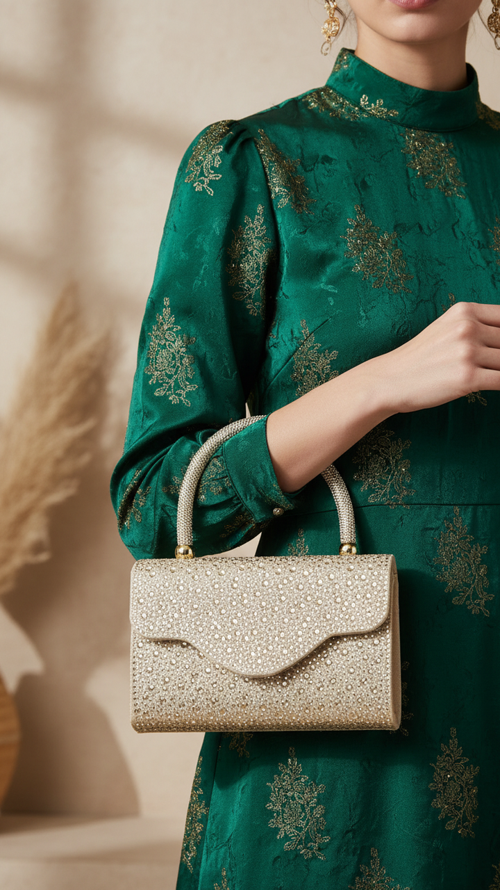 Golden Bridal Clutch P24371